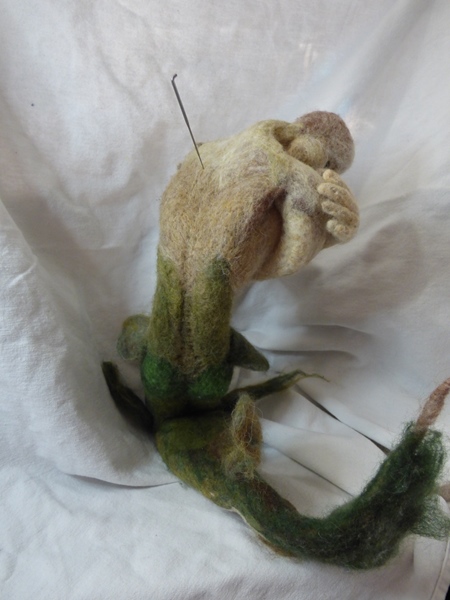 Mr. Mer does a few quick stretches to start the New Year – Felting and ...