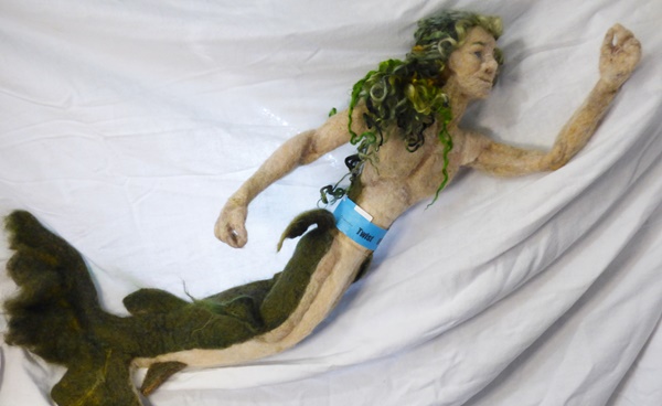 Mr. Mer gets a new little friend Part 2 – Felting and Fiber Studio